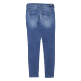 TOMMY HILFIGER Nora Mid Rise Distressed Womens Jeans Blue Slim Skinny W31 L31