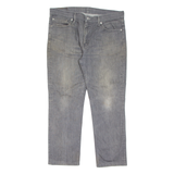 LEVI'S 511 Jeans Mens Grey Slim Straight Stone Wash W36 L30