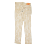 LEVI'S 511 Jeans Camouflage Mens Beige Slim Straight W31 L32