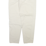 TEDDY'S Womens Trousers Cream Relaxed Tapered W29 L29