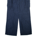 Mens Trousers Blue Relaxed Straight W39 L35