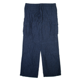 Mens Trousers Blue Relaxed Straight W39 L35