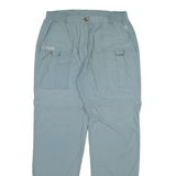 SALEWA Detachable Legs Womens Trousers Blue Relaxed Straight W31 L31