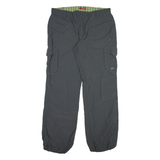 OCK Womens Trousers Grey Relaxed Tapered W33 L30