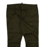 DSQUARED2 Womens Trousers Green Slim Straight W36 L26