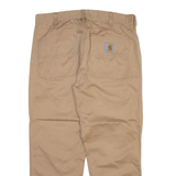 CARHARTT WIP Mens Trousers Beige Regular Tapered W34 L26