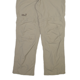 JACK WOLFSKIN Detachable Legs Womens Trousers Beige Relaxed Straight W32 L32