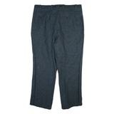 Mens Trousers Grey Relaxed Straight W38 L28