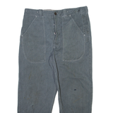 Mens Trousers Grey Regular Straight W36 L29