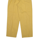 Womens Trousers Yellow Relaxed Straight Wool W27 L28