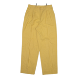 Womens Trousers Yellow Relaxed Straight Wool W27 L28