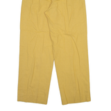 Womens Trousers Yellow Relaxed Straight Wool W27 L28