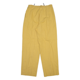Womens Trousers Yellow Relaxed Straight Wool W27 L28