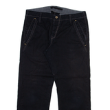 MUSTANG Mens Trousers Black Regular Straight W34 L28