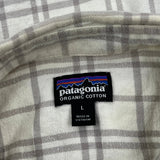 Patagonia Checked Shirt - Large Gray Cotton