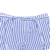 GUESS Womens Casual Shorts Blue Striped M W32