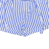 GUESS Womens Casual Shorts Blue Striped M W32