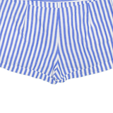 GUESS Womens Casual Shorts Blue Striped M W32