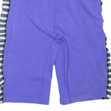 NIKE Womens Casual Shorts Purple Slim 90s M W32