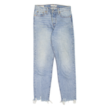 LEVI'S Wedgie BIG E Womens Jeans Blue Slim Tapered Stone Wash W26 L27