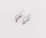 Floral Whispers White Gold Earrings