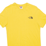 THE NORTH FACE Mens T-Shirt Yellow XS