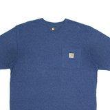 CARHARTT Mens T-Shirt Blue L