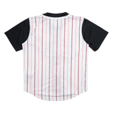 KARL KANI Mens Jersey White Button Neck M