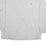 CARHARTT Mens T-Shirt Grey Long Sleeve XL