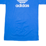 ADIDAS Womens T-Shirt Blue UK 10