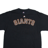 MAJESTIC Giants 12 Panik Mens T-Shirt Black USA XL