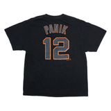 MAJESTIC Giants 12 Panik Mens T-Shirt Black USA XL