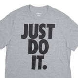 NIKE Mens T-Shirt Grey M
