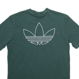 ADIDAS Mens T-Shirt Green S