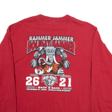 TRI-LAKE INC Back 2 Back Iron Bowl Mens T-Shirt Red Long Sleeve USA L