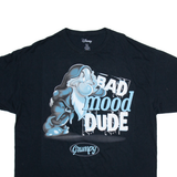 DISNEY Bad Mood Dude Grumpy Mens T-Shirt Black XL