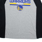 NBA Golden State Warriors Mens T-Shirt Grey Long Sleeve USA XL