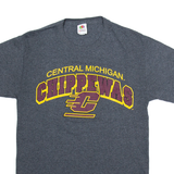 FRUIT OF THE LOOM Central Michigan Chippewas Mens T-Shirt Grey USA S