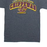FRUIT OF THE LOOM Central Michigan Chippewas Mens T-Shirt Grey USA S