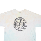 ACDC Womens Band T-Shirt Orange Crew Neck XL