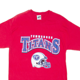DYNASTY Tennessee Titans Mens T-Shirt Red USA Crew Neck L