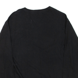 CHAMPION Mens T-Shirt Black Long Sleeve L