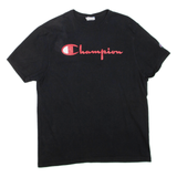 CHAMPION Mens T-Shirt Black L