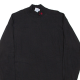 EAGLE USA Mens T-Shirt Black Long Sleeve Roll Neck L