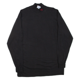 EAGLE USA Mens T-Shirt Black Long Sleeve Roll Neck L