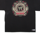 WWE Mens T-Shirt Black 2XL