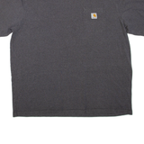 CARHARTT Mens T-Shirt Grey 2XL