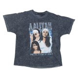Aaliyah Princess Of R&B Womens Band T-Shirt Grey XL