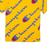 CHAMPION Mens T-Shirt Yellow S