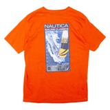 NAUTICA Mens T-Shirt Orange L